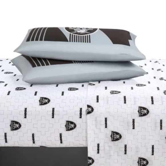Las Vegas Raiders NFL Bed-In-A-Bag Comforter and Sheet Set - Picture 7 of 8